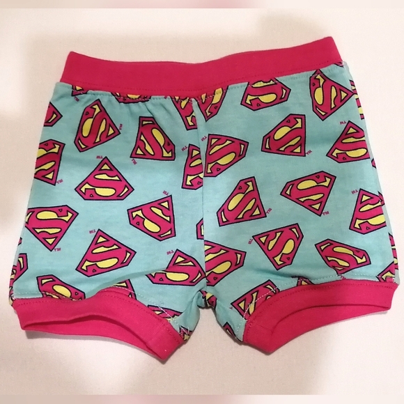 🔥SALE🔥Supergirl DC Comics 2pc Girl's Pajamas Pajama Set NWT Sizes 0-3M & 6-12M - Picture 8 of 9